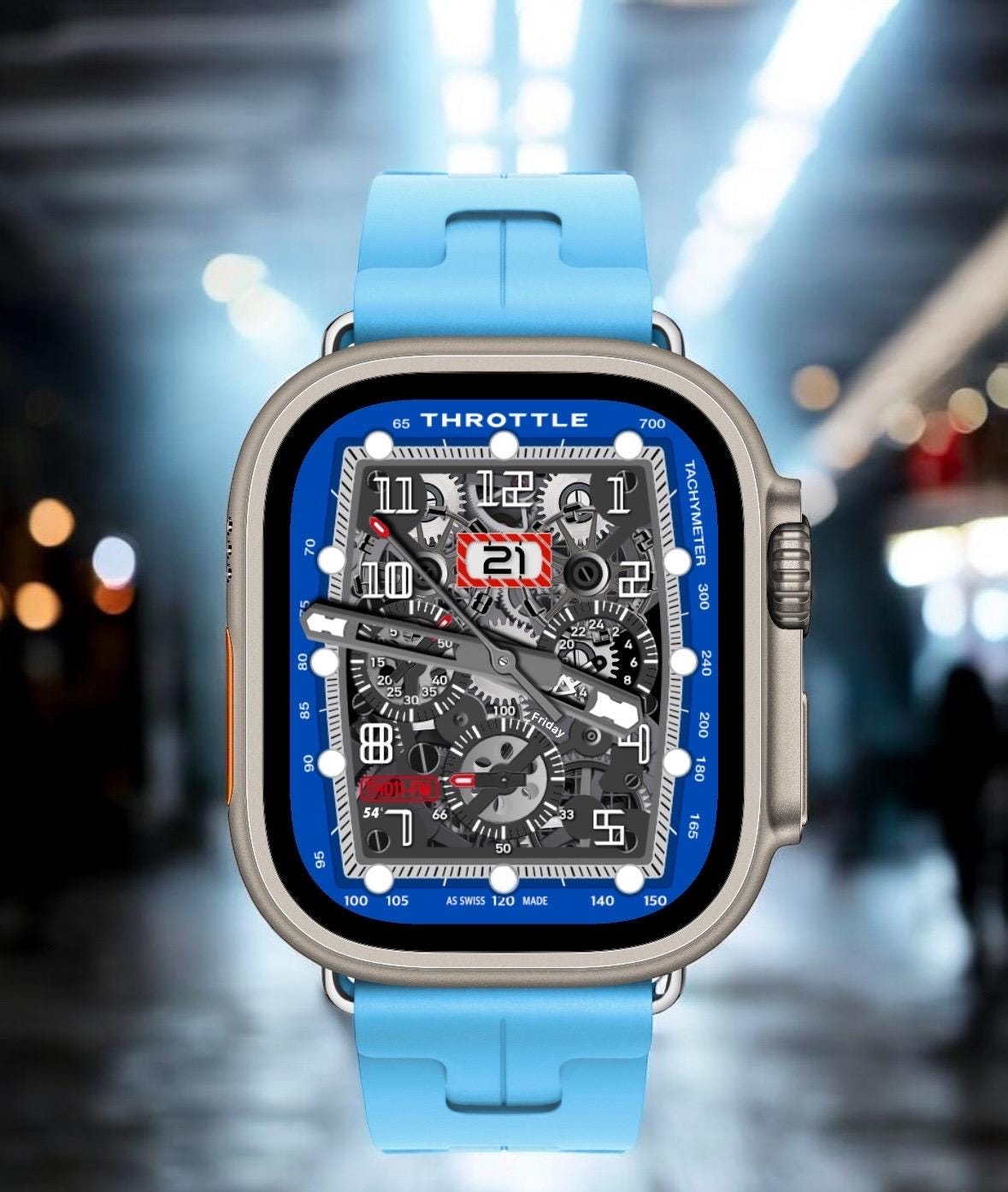 Apple Watch faces Clockology  Premium Apple Watch faces for smartwatch Top-rated watch face designs Throttle Racing Watch