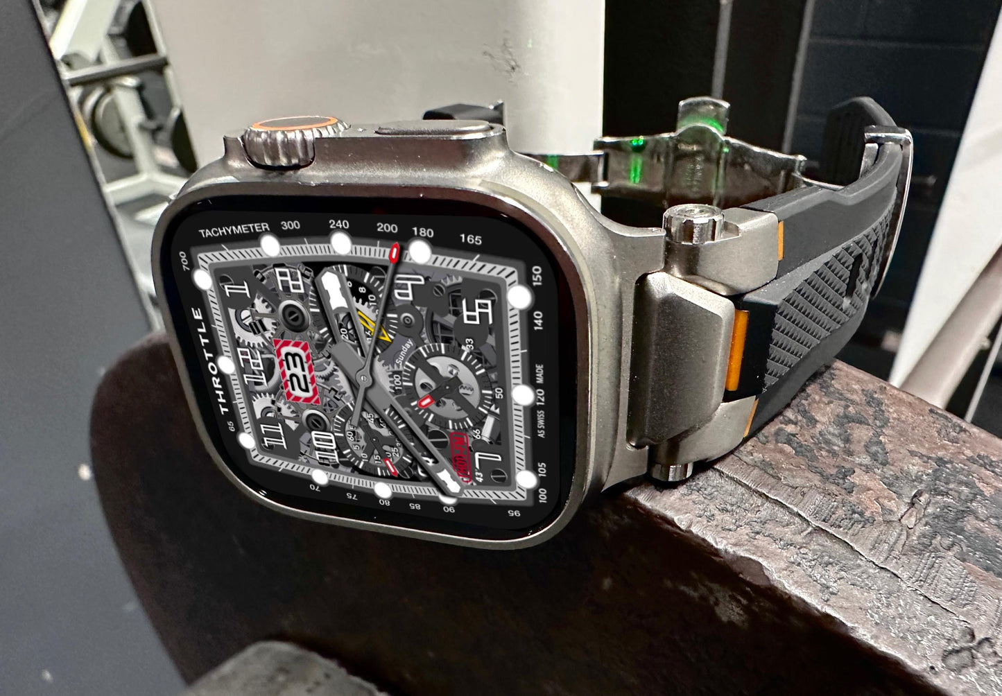 Apple Watch faces Clockology  Premium Apple Watch faces for smartwatch Top-rated watch face designs Throttle Racing Watch