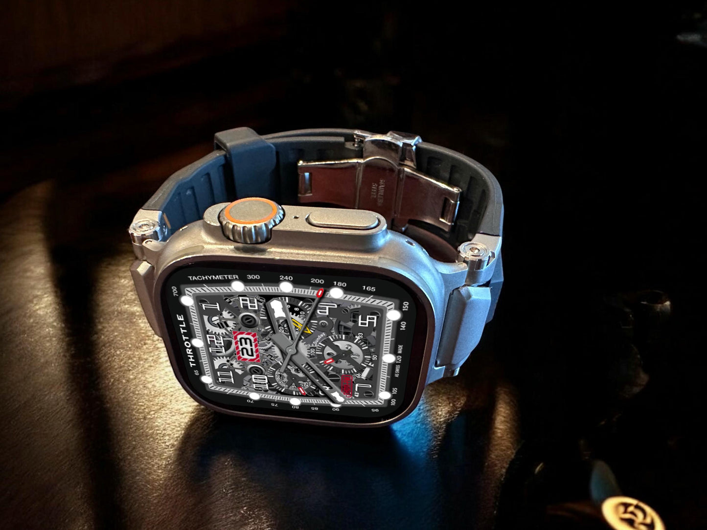 Apple Watch faces Clockology  Premium Apple Watch faces for smartwatch Top-rated watch face designs Throttle Racing Watch