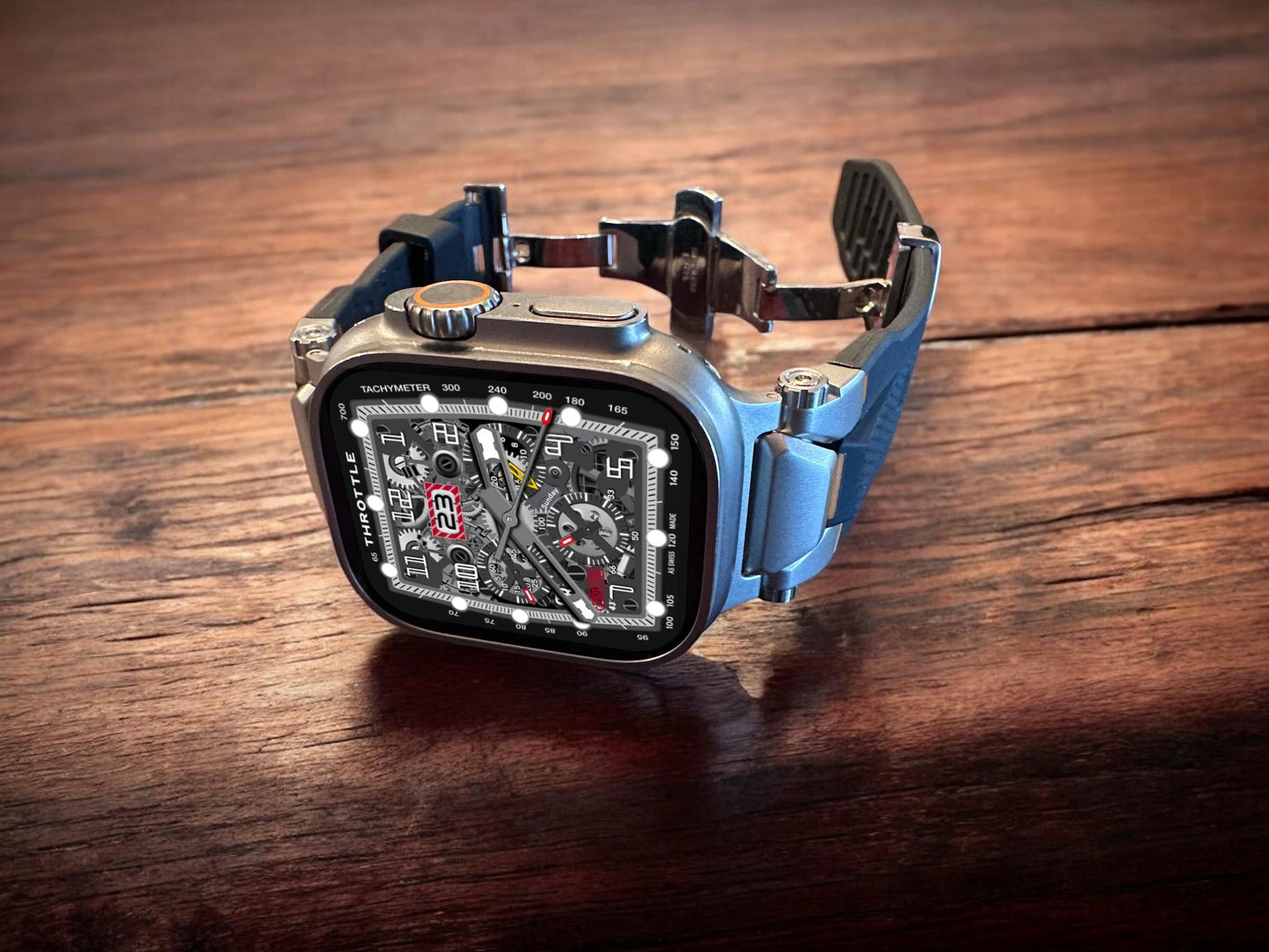 Apple Watch faces Clockology  Premium Apple Watch faces for smartwatch Top-rated watch face designs Throttle Racing Watch