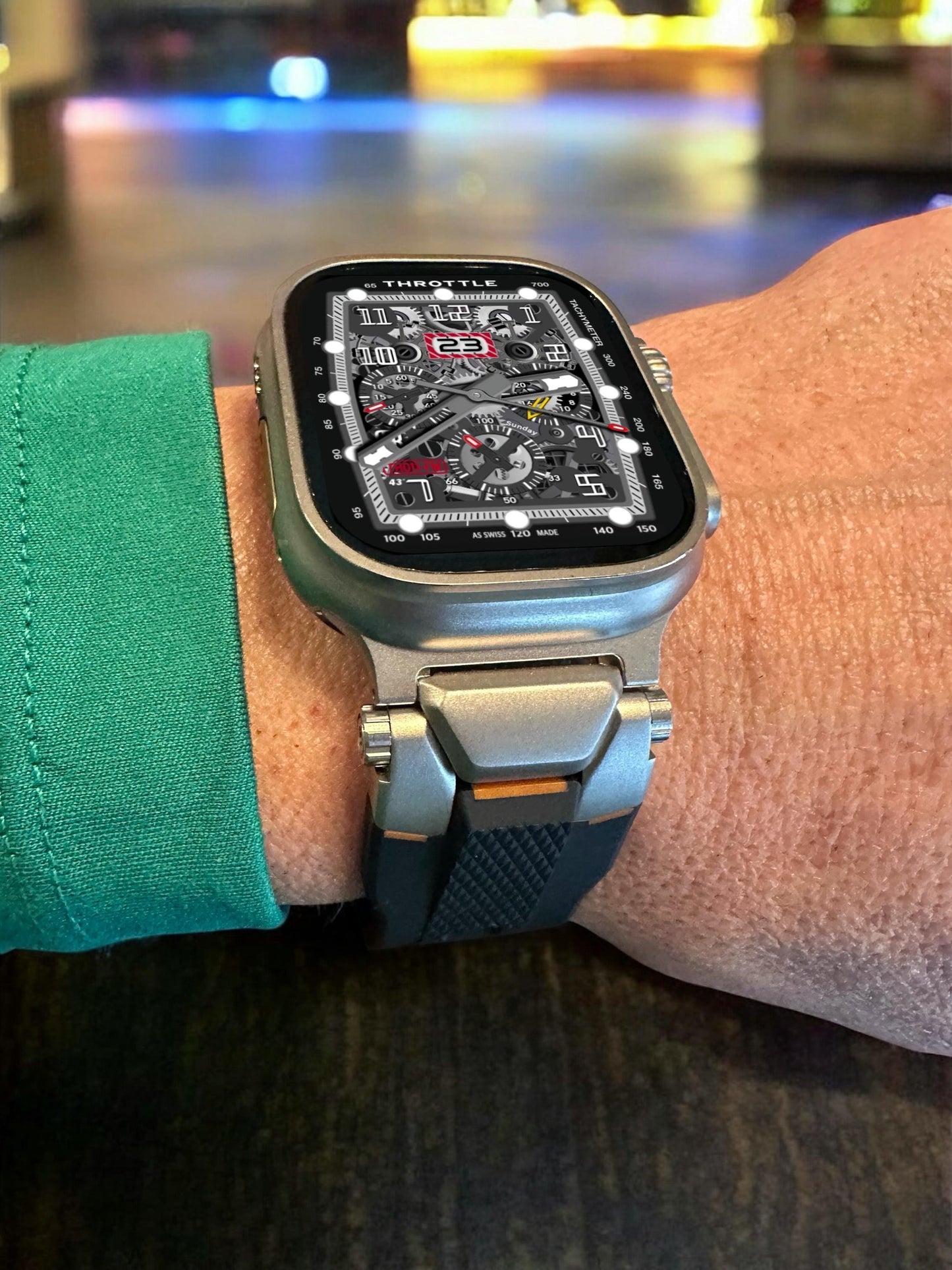 Apple Watch faces Clockology  Premium Apple Watch faces for smartwatch Top-rated watch face designs Throttle Racing Watch