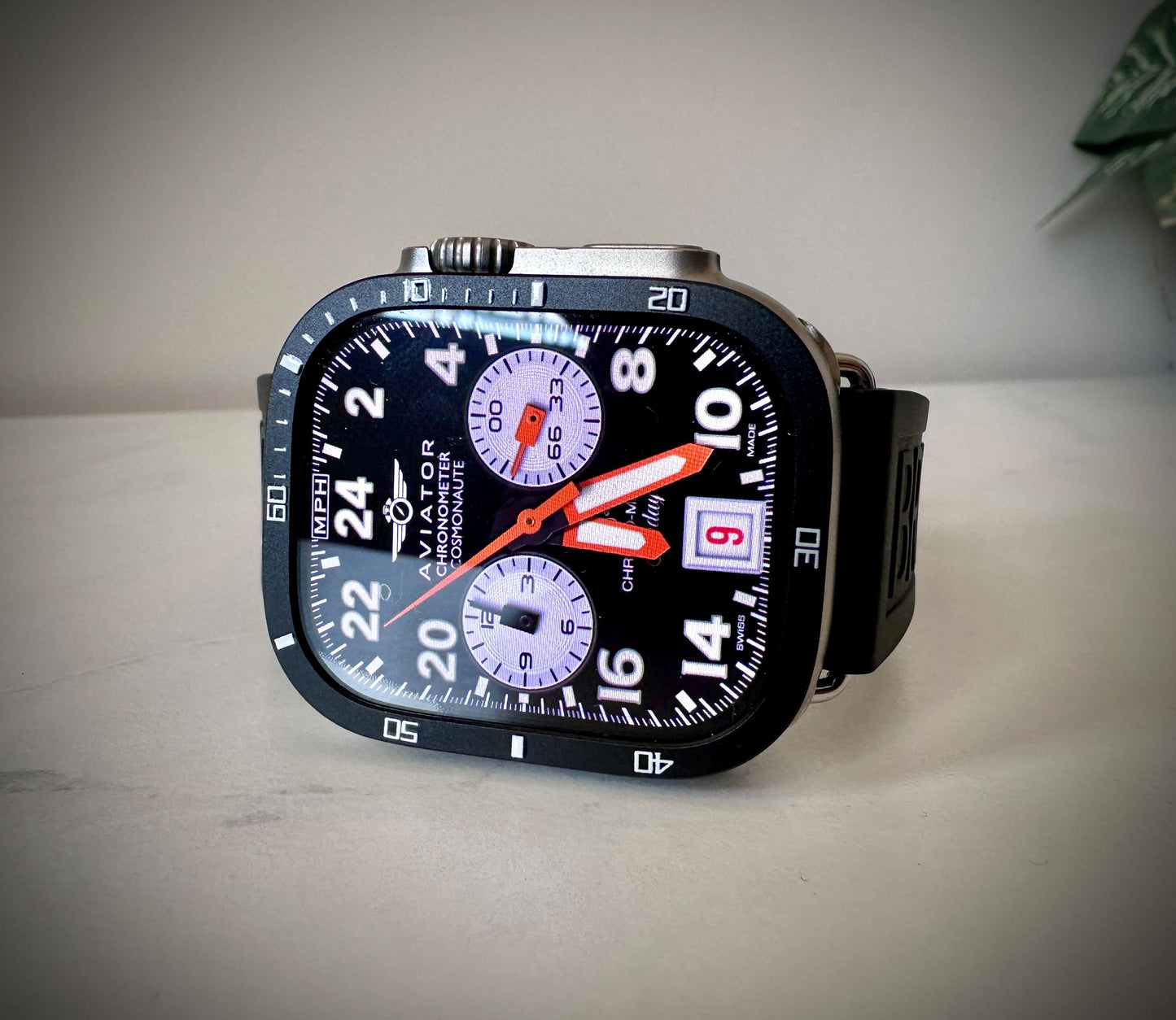 Aviator Flight Apple Watch Face: Military Time Clockology Design