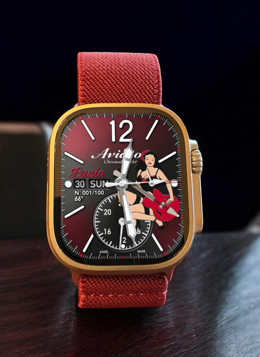 Aviator Chronodefender Apple Watch Face: Lucia Edition (Clockology)