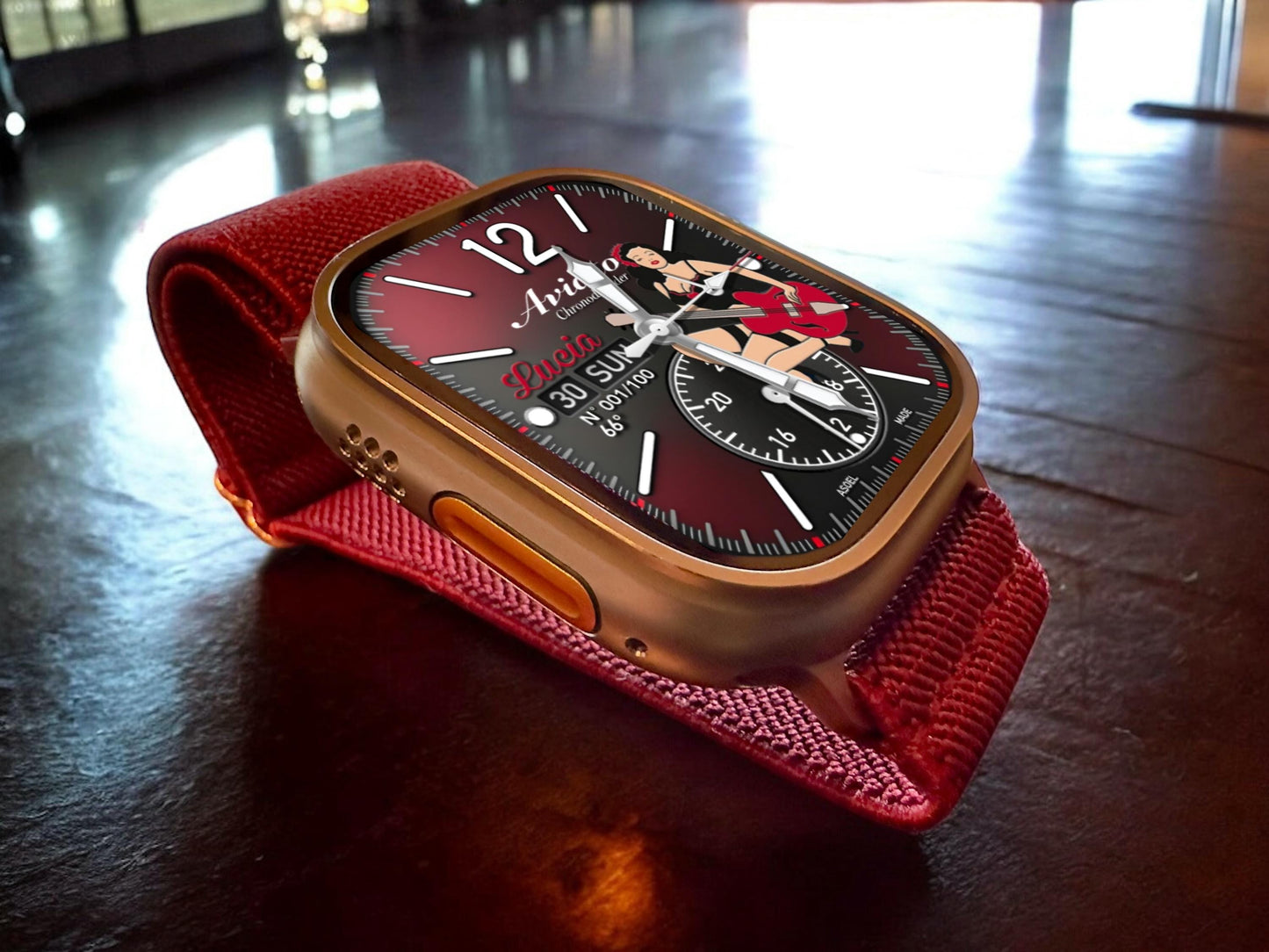 Aviator Chronodefender Apple Watch Face: Lucia Edition (Clockology)