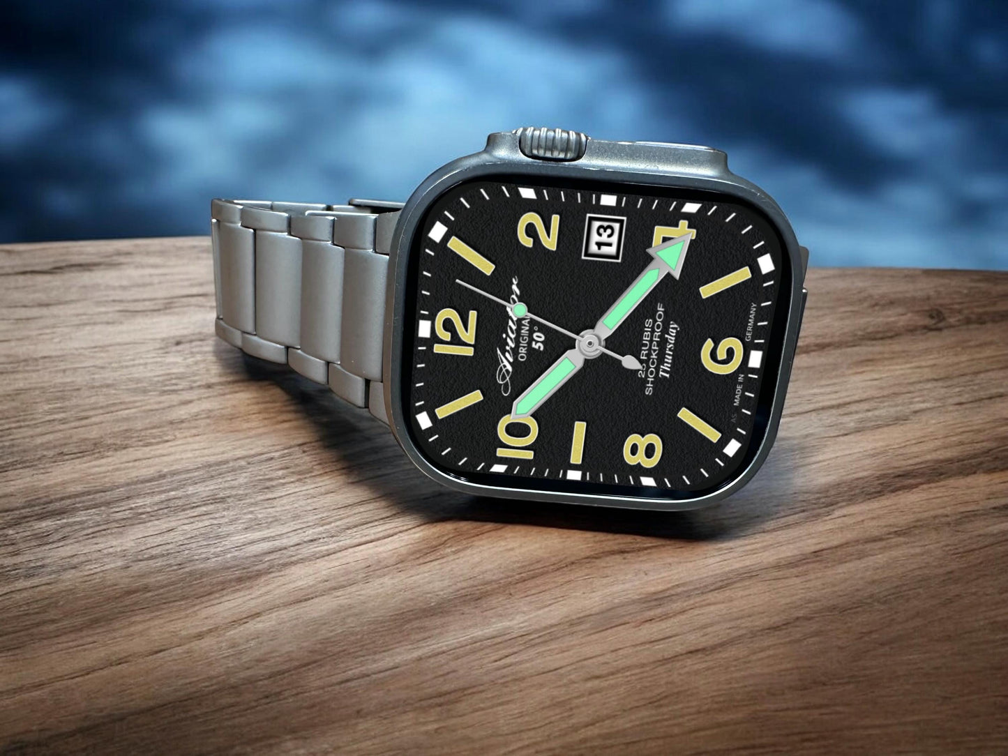 AviatorCo Shockproof Watch Face for Clockology Apple Watch (Digital)
