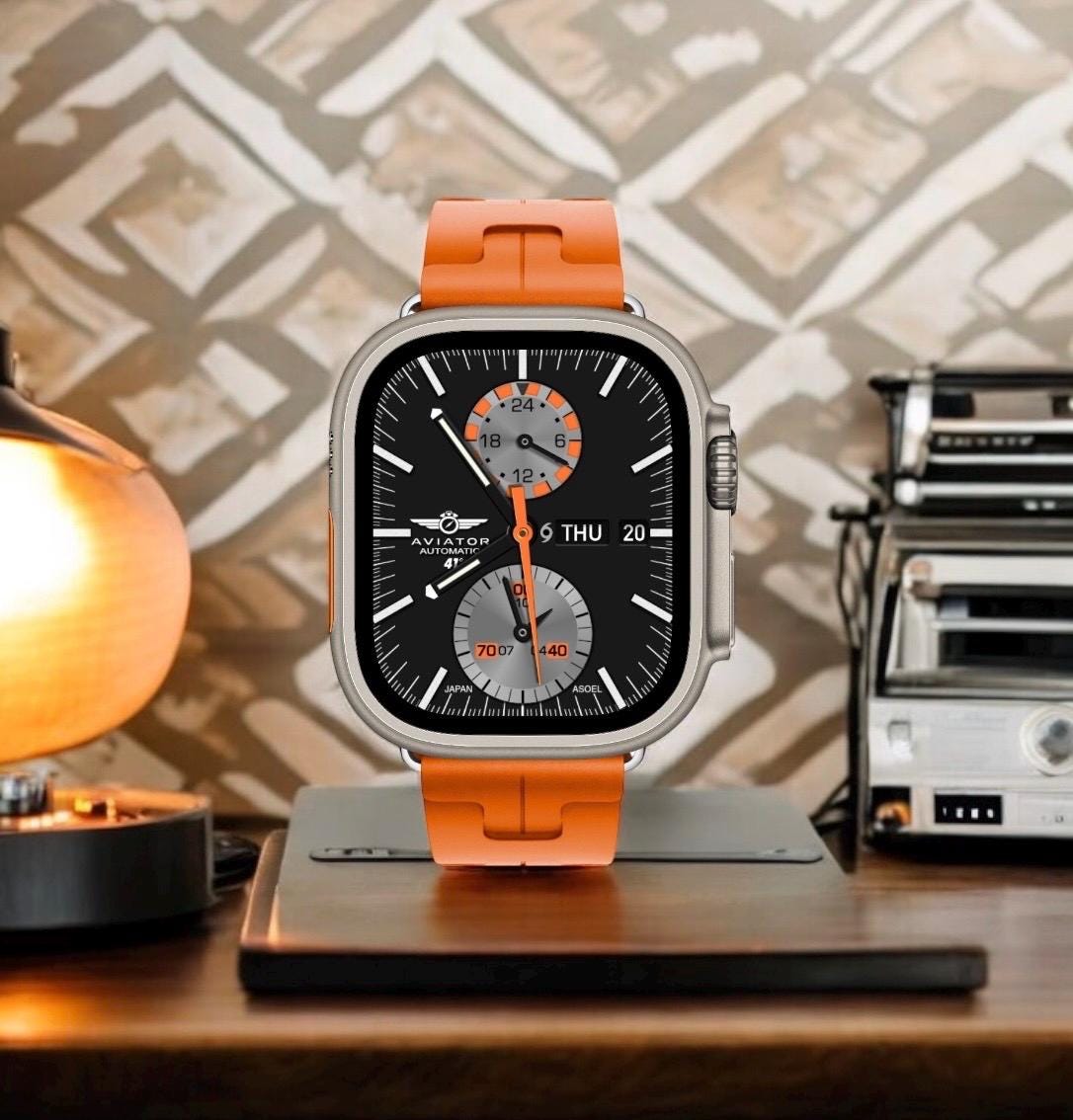 AviatorCo 1970 Sports Apple Watch Face (Clockology App)