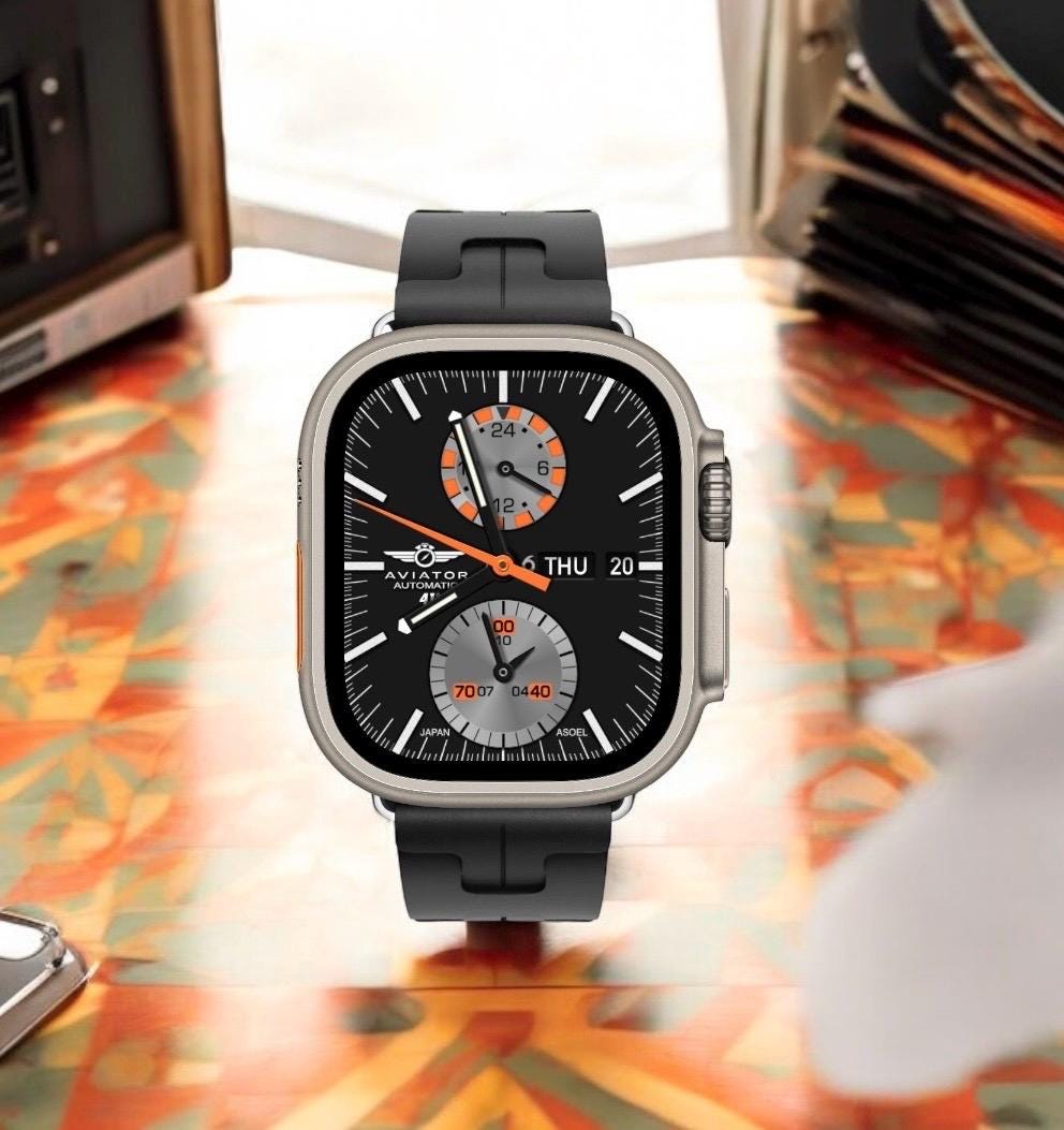 AviatorCo 1970 Sports Apple Watch Face (Clockology App)