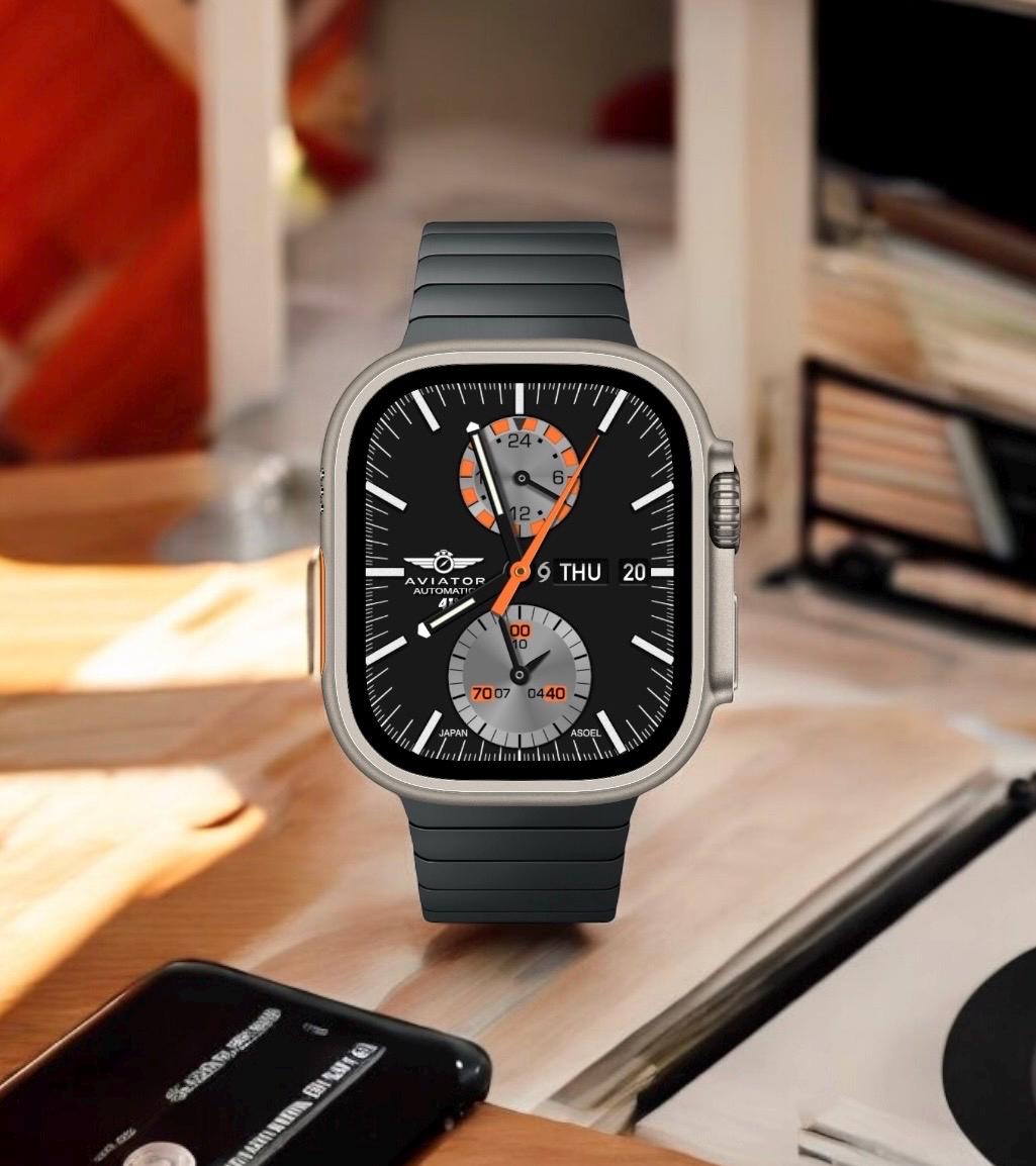 AviatorCo 1970 Sports Apple Watch Face (Clockology App)