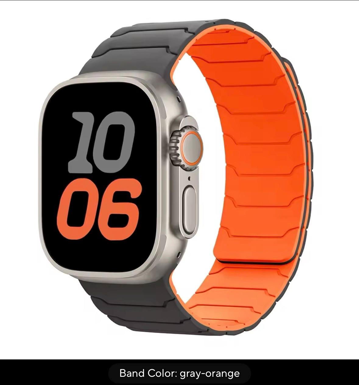 Silicone Magnetic Sport Band for Apple Watch: 42-49mm