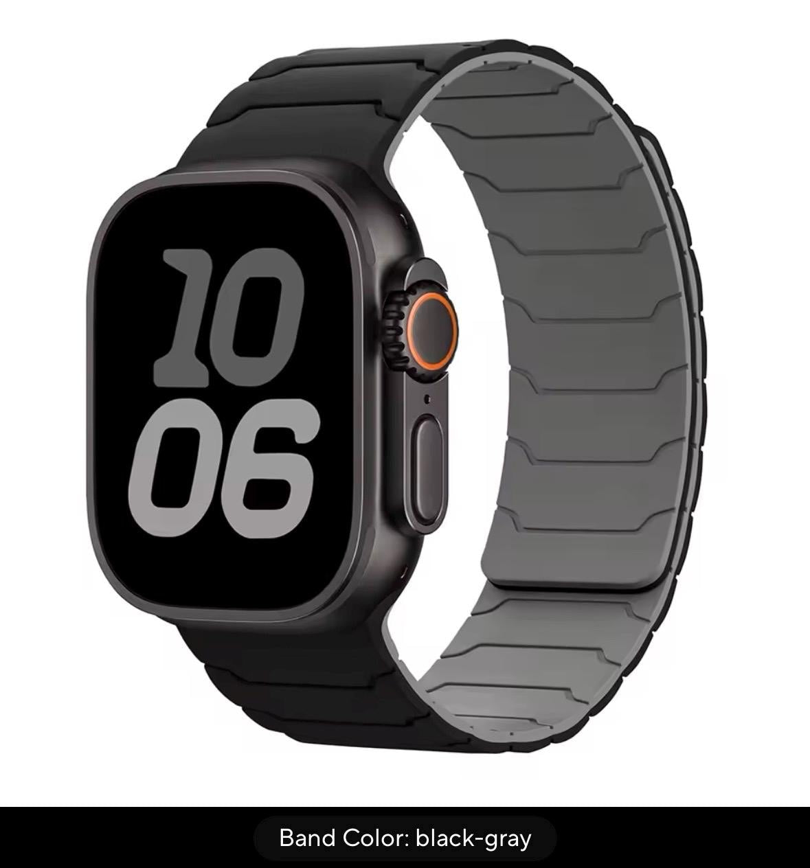 Silicone Magnetic Sport Band for Apple Watch: 42-49mm