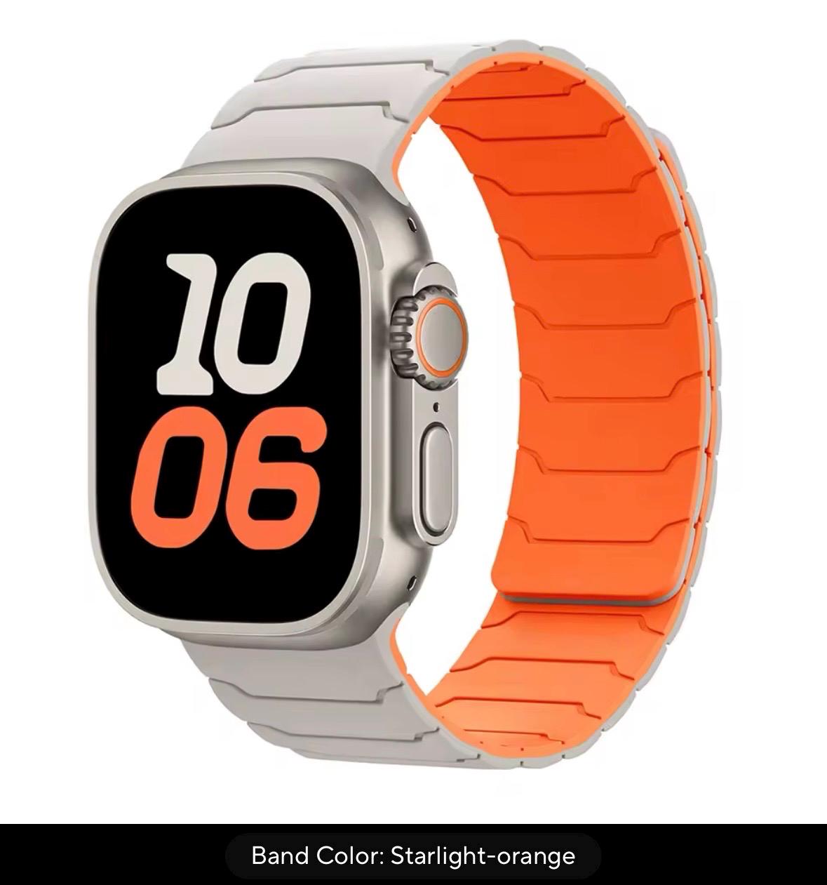 Silicone Magnetic Sport Band for Apple Watch: 42-49mm
