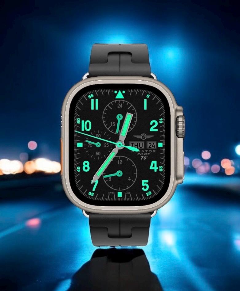 AviatorCo Apple Watch Face: Pilot XW Design (Clockology App)