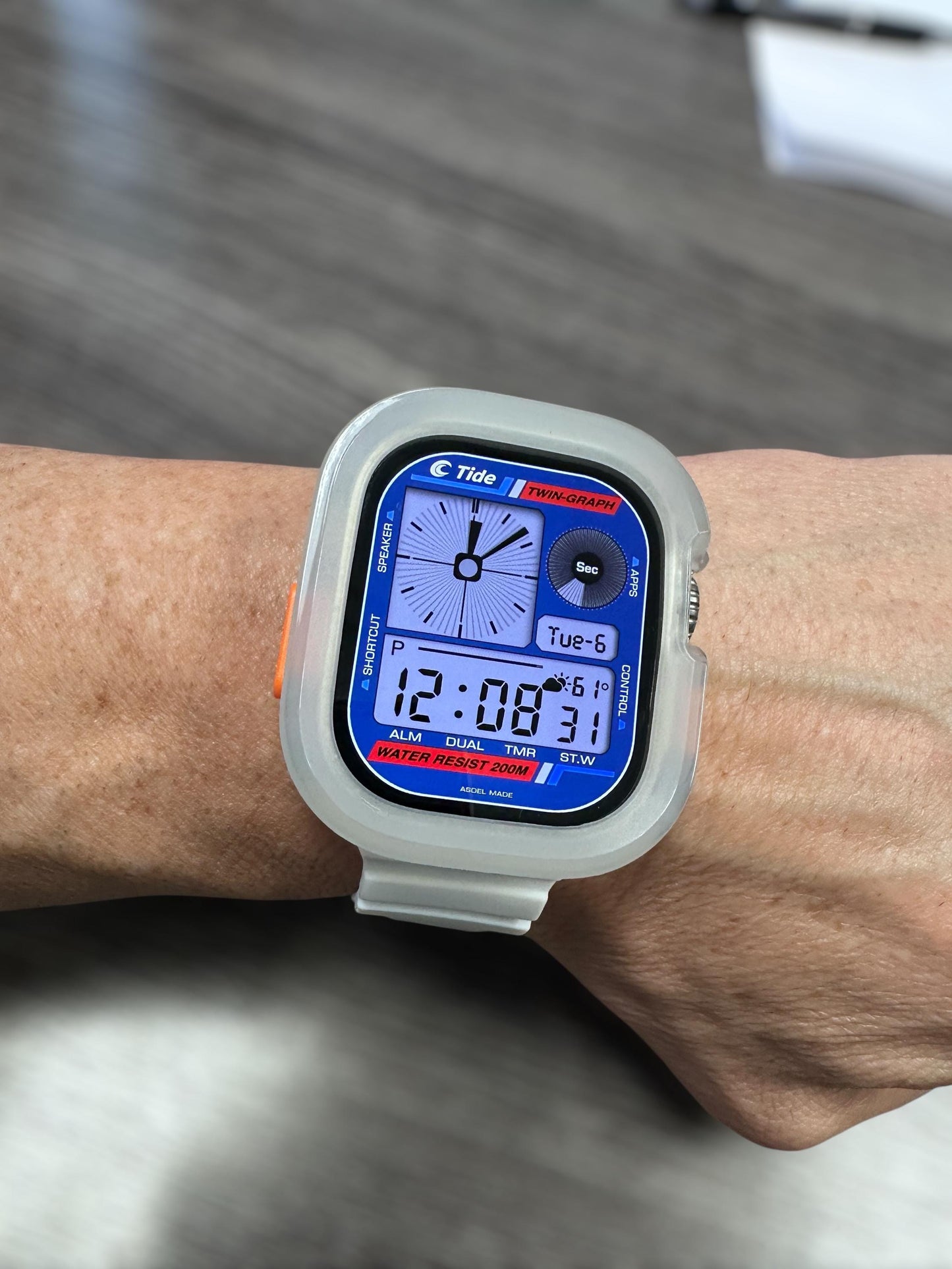 Tide Twin Graph V3 Apple Watch Face: Customizable Digital Clockology (Download)