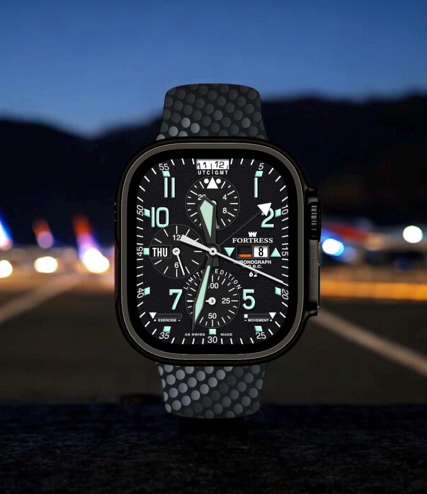 Fortress Military Apple Watch Face for Clockology App (Digital)