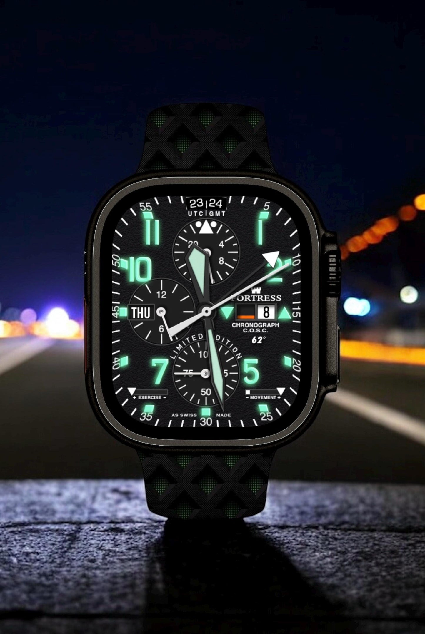 Fortress Military Apple Watch Face for Clockology App (Digital)