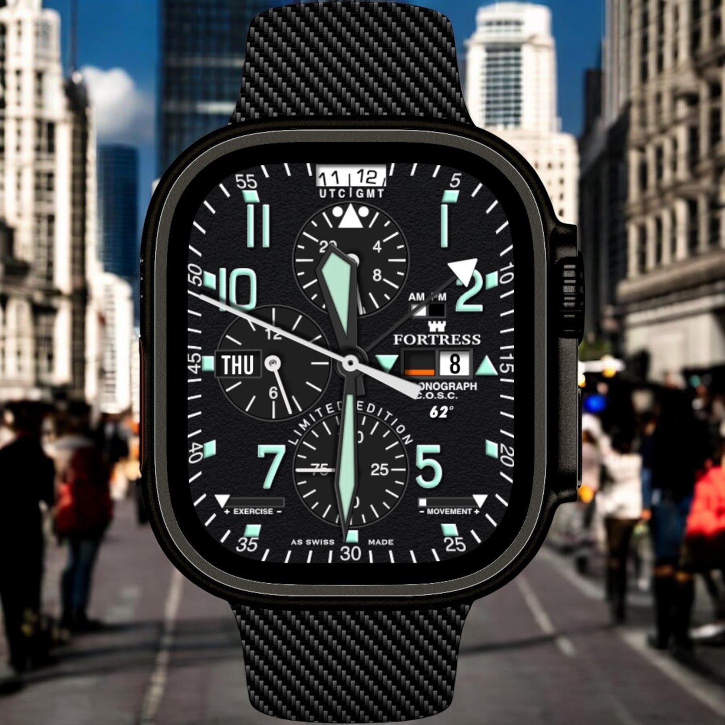 Fortress Military Apple Watch Face for Clockology App (Digital)