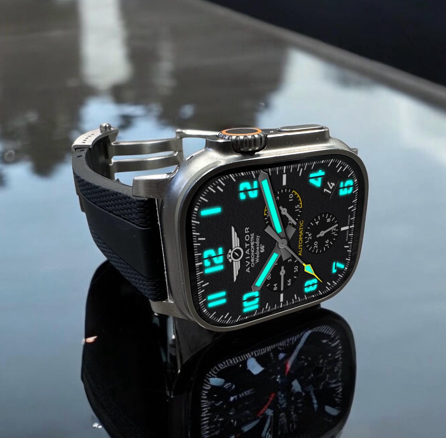 Aviator Analog Watch Face for Apple Watch Clockology