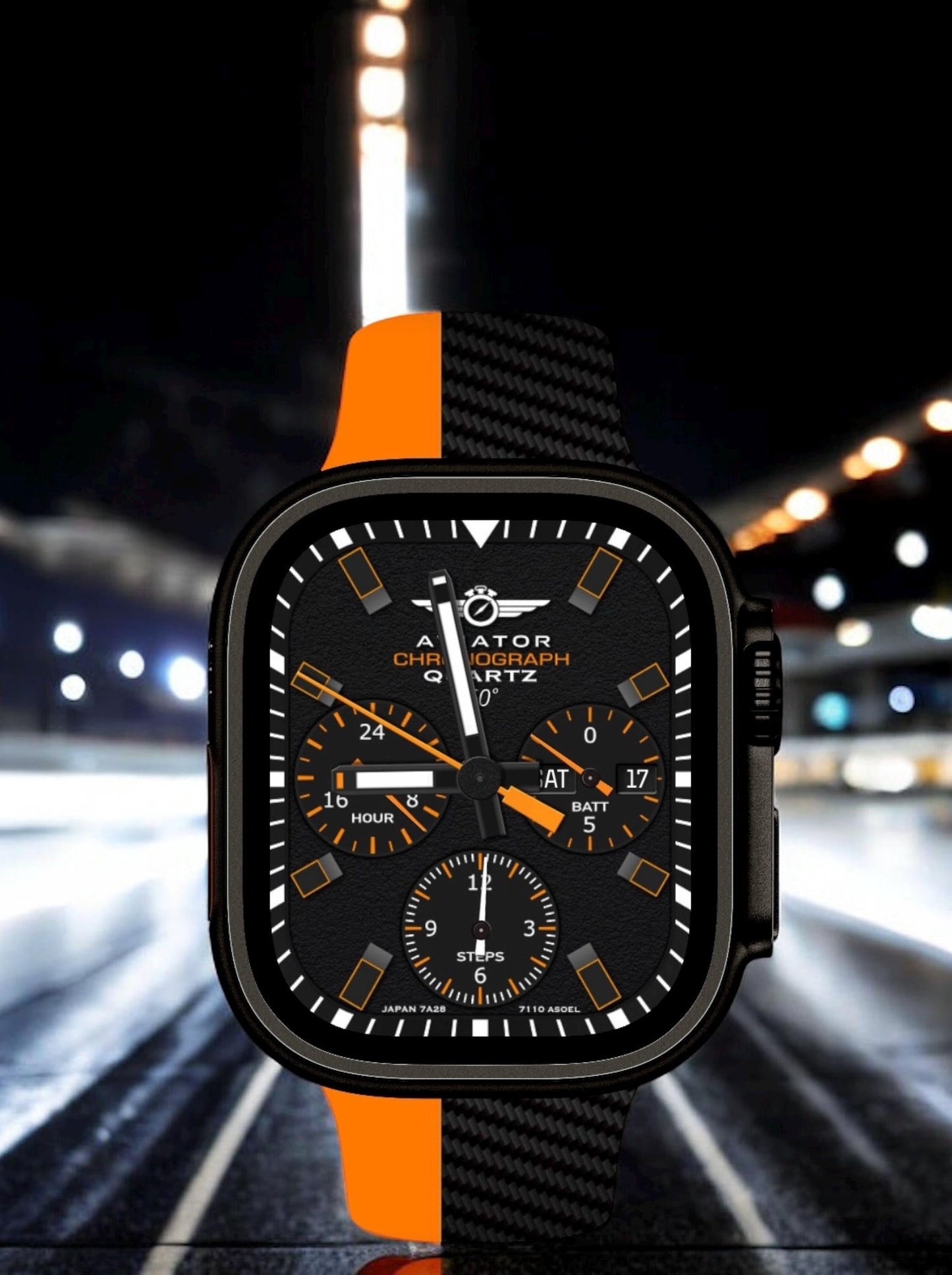 Aviator 1974 Apple Watch Face: Vintage Retro Design (Clockology App)