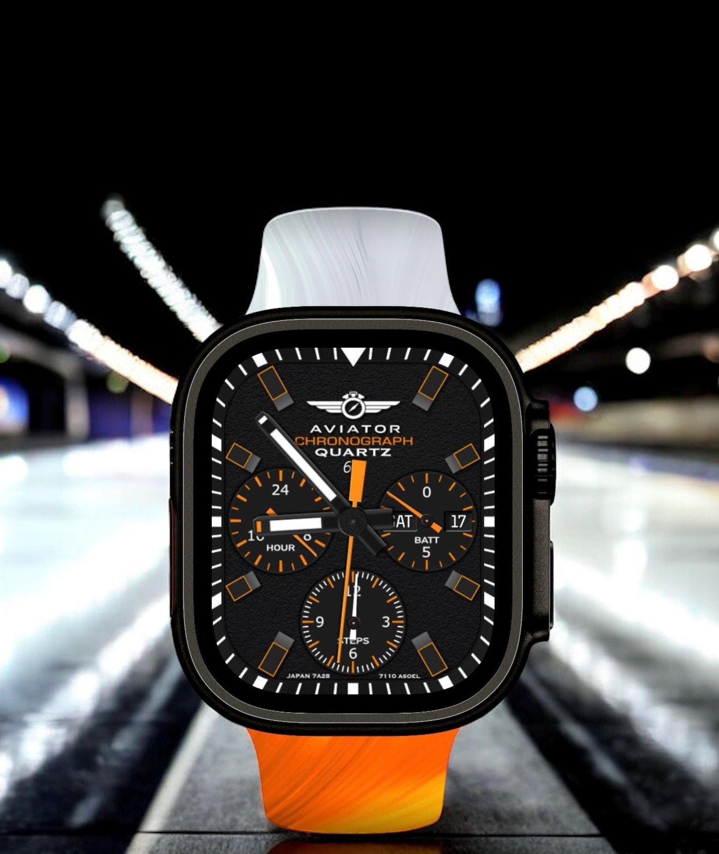 Aviator 1974 Apple Watch Face: Vintage Retro Design (Clockology App)