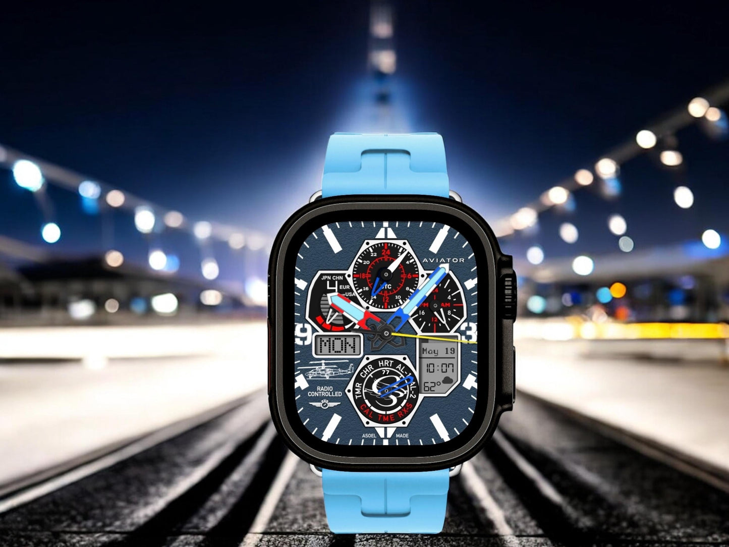 AviatorCo Radio Controlled Watch Face for Clockology App (Digital Download)