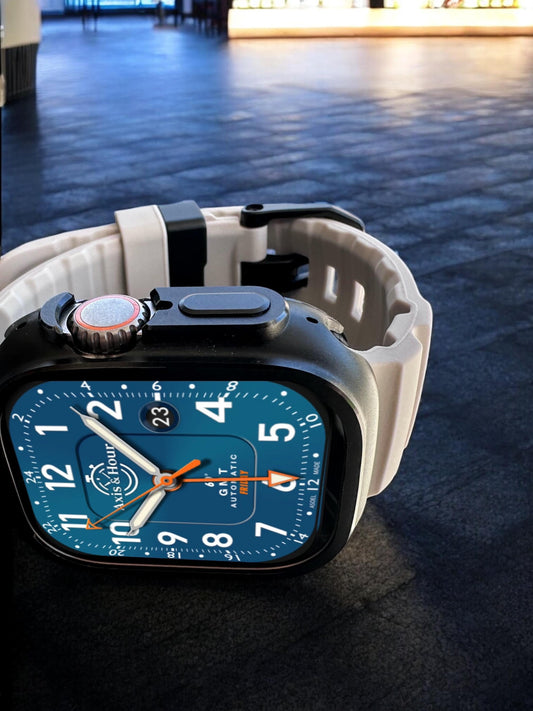 Silicone Sport Band for Apple Watch, Rugged Style, Free Watch Face