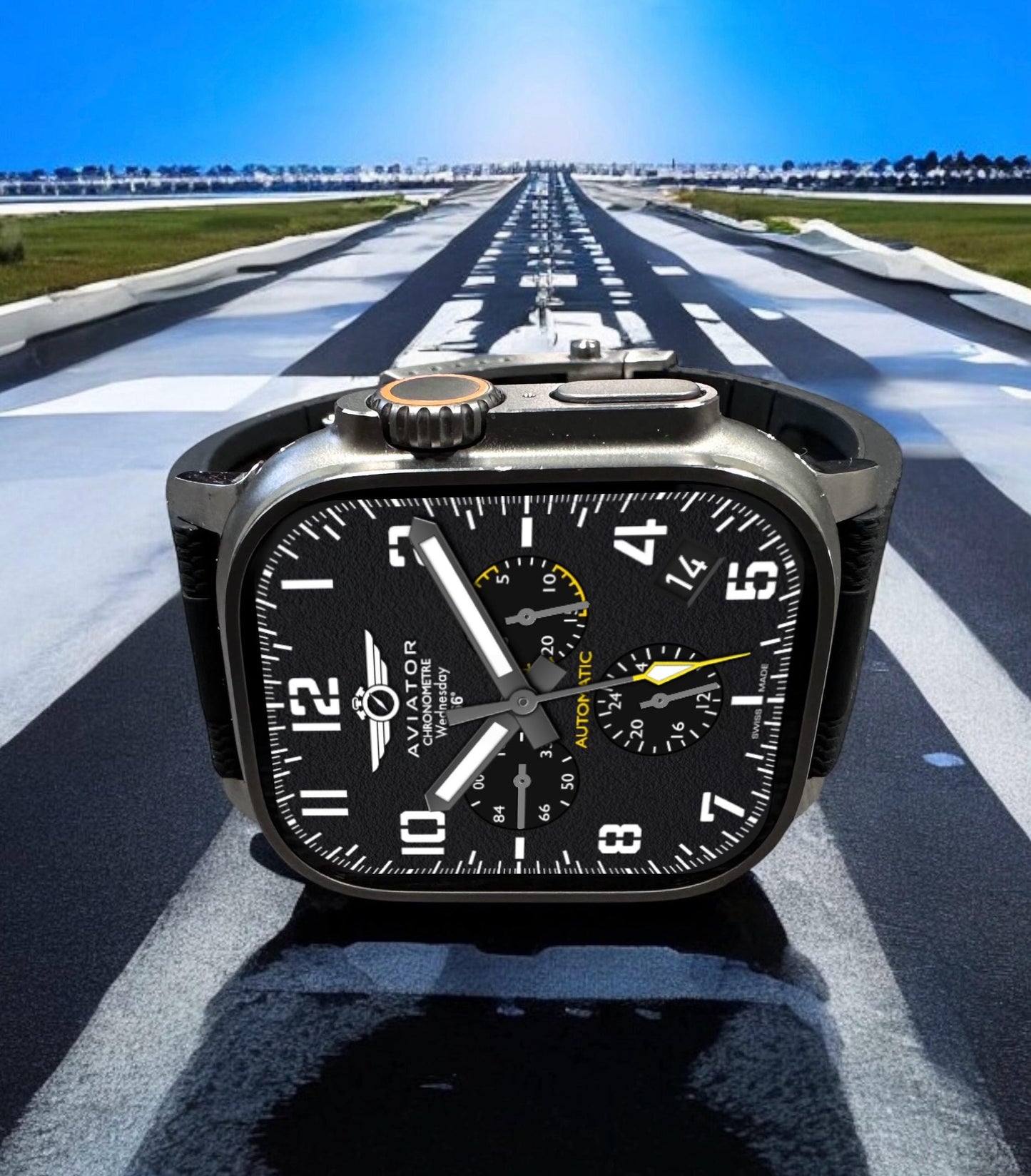Aviator Analog Watch Face for Apple Watch Clockology