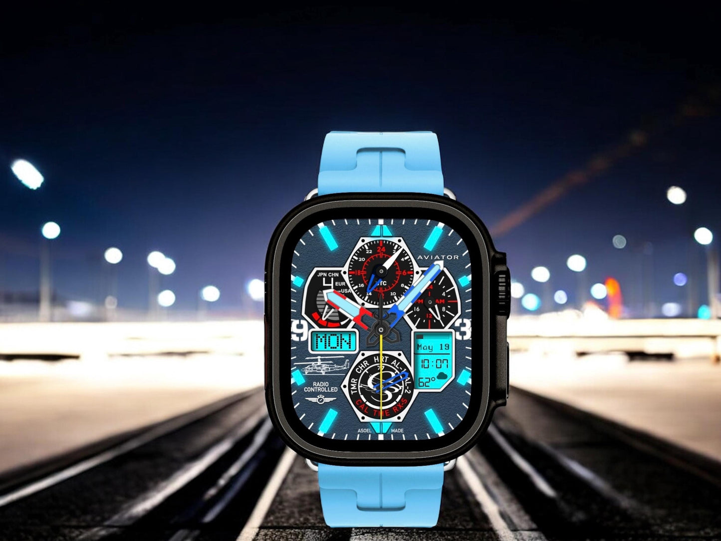 AviatorCo Radio Controlled Watch Face for Clockology App (Digital Download)