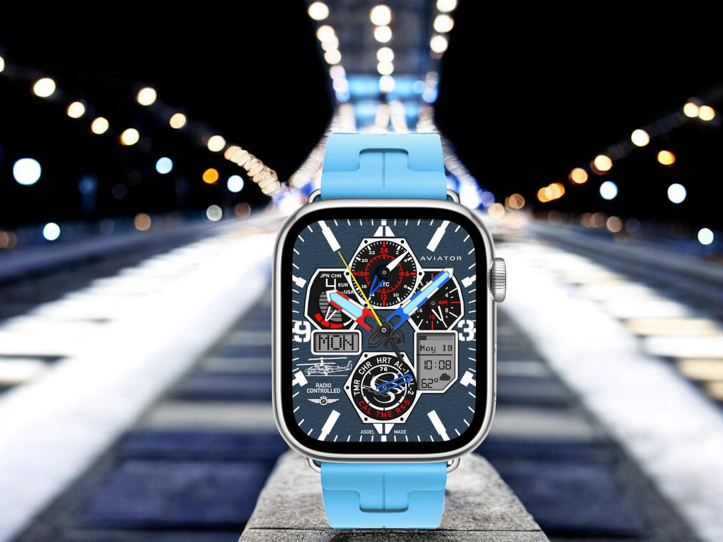 AviatorCo Radio Controlled Watch Face for Clockology App (Digital Download)