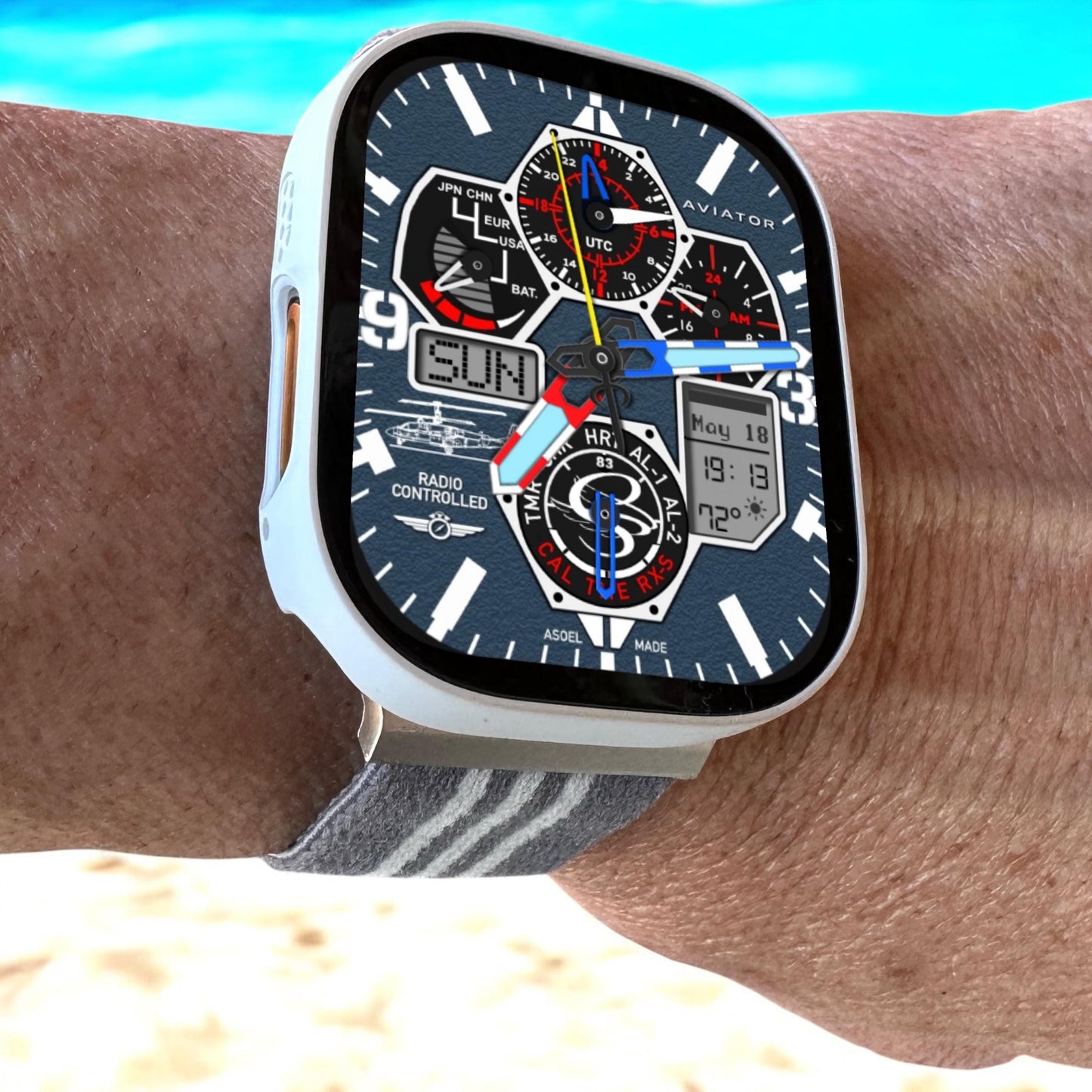 AviatorCo Radio Controlled Watch Face for Clockology App (Digital Download)
