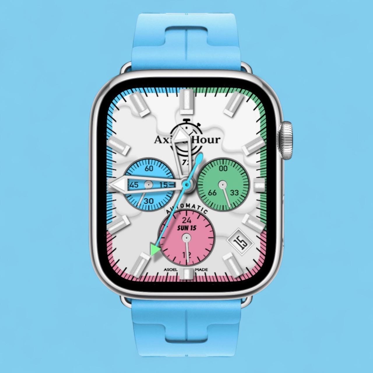 Clockology Apple Watch Faces: Summertime Ice Cream Theme (Digital Download)