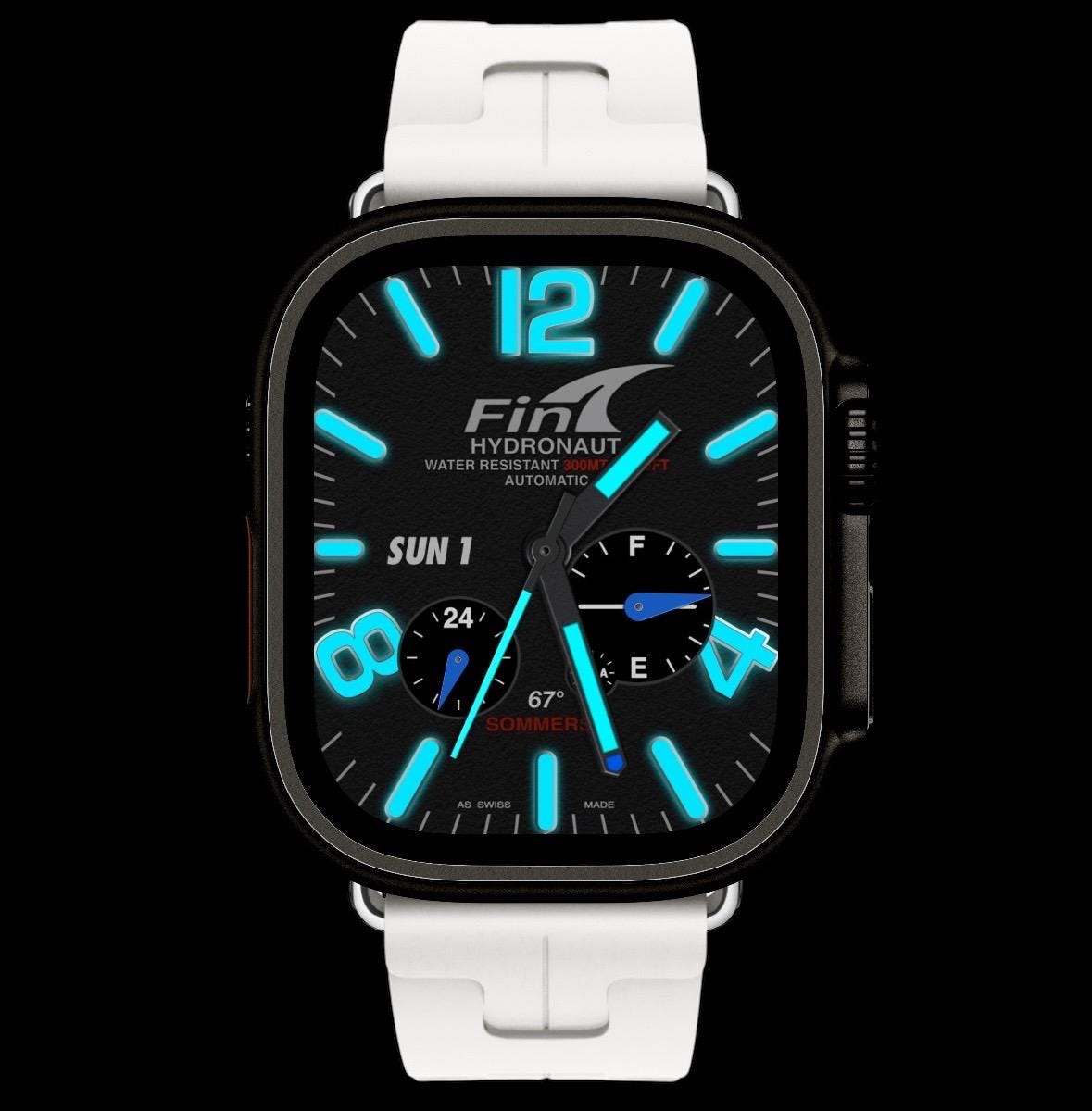 Fin Hydronaut Apple Watch Face: Interactive Clockology Design