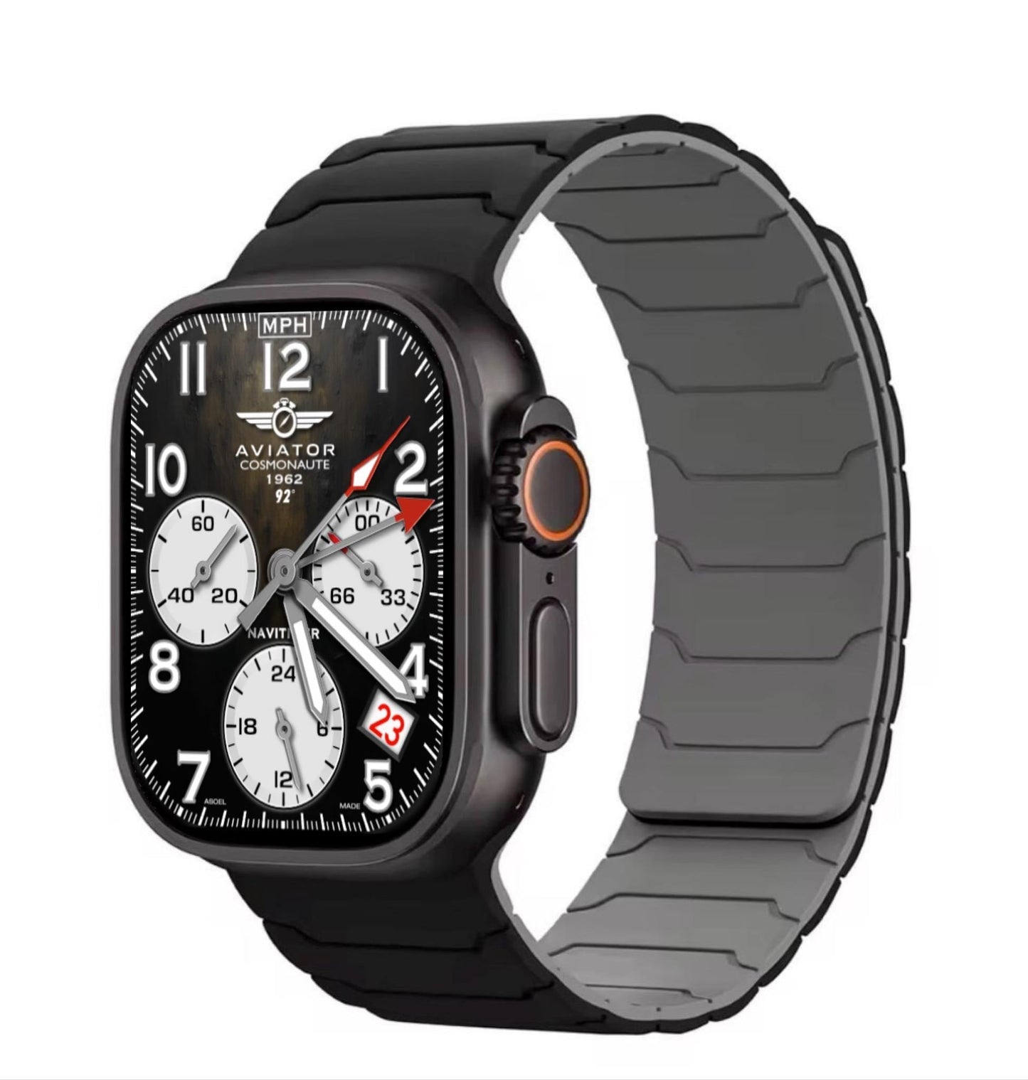 Silicone Magnetic Sport Band for Apple Watch: 42-49mm