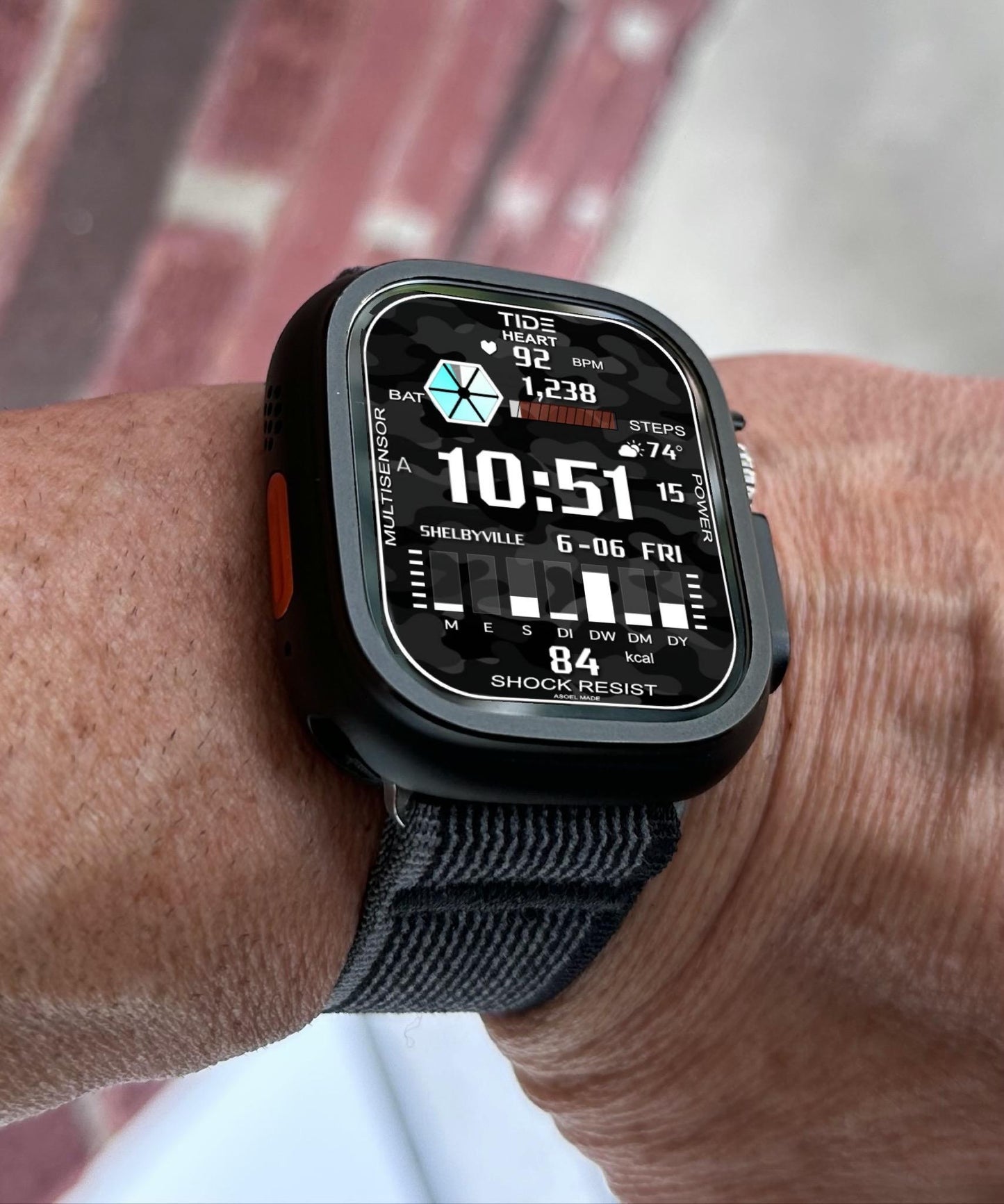 Clockology Apple Watch Face: Tide T Squad Pro Diving Design