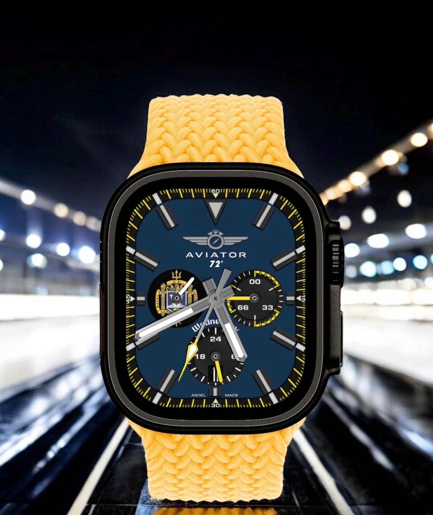 Aviator Apple Watch Face: Naval Academy Clockology Design