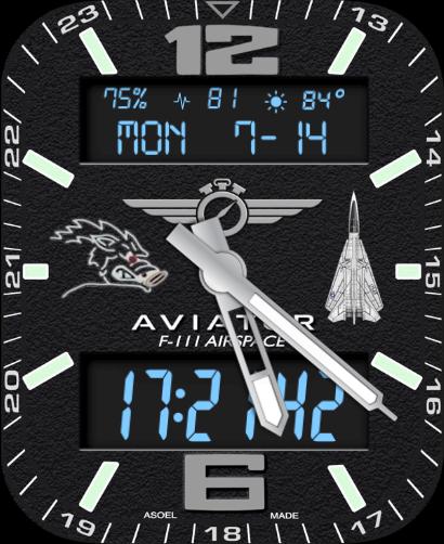Apple Watch faces Clockology for custom smartwatch  watch face designs AviatorCo F111 Flight WatchUpdated