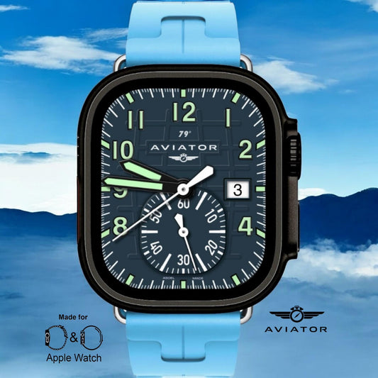 Aviator Aquaflight Apple Watch Face: Clockology Design for Apple Ultra/Series