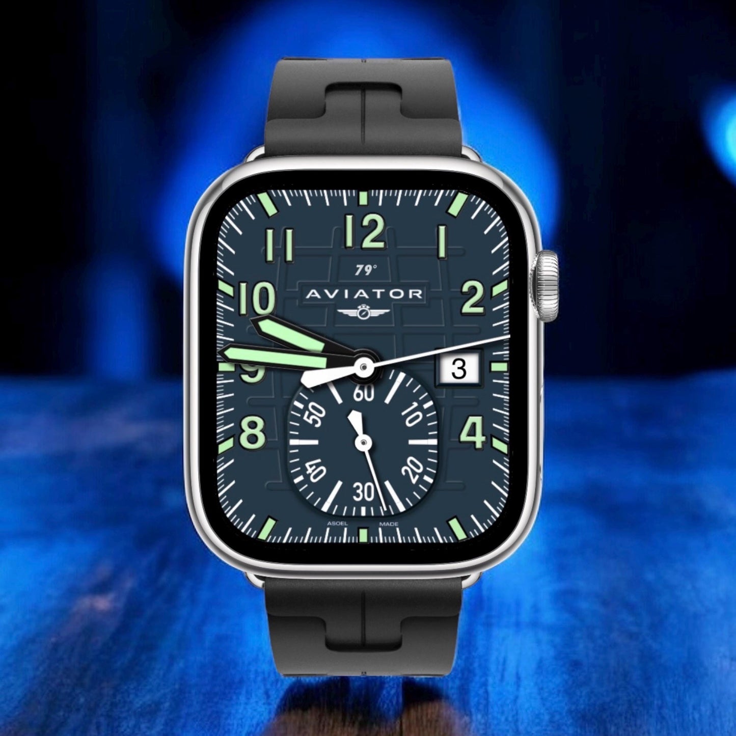 Aviator Aquaflight Apple Watch Face: Clockology Design for Apple Ultra/Series