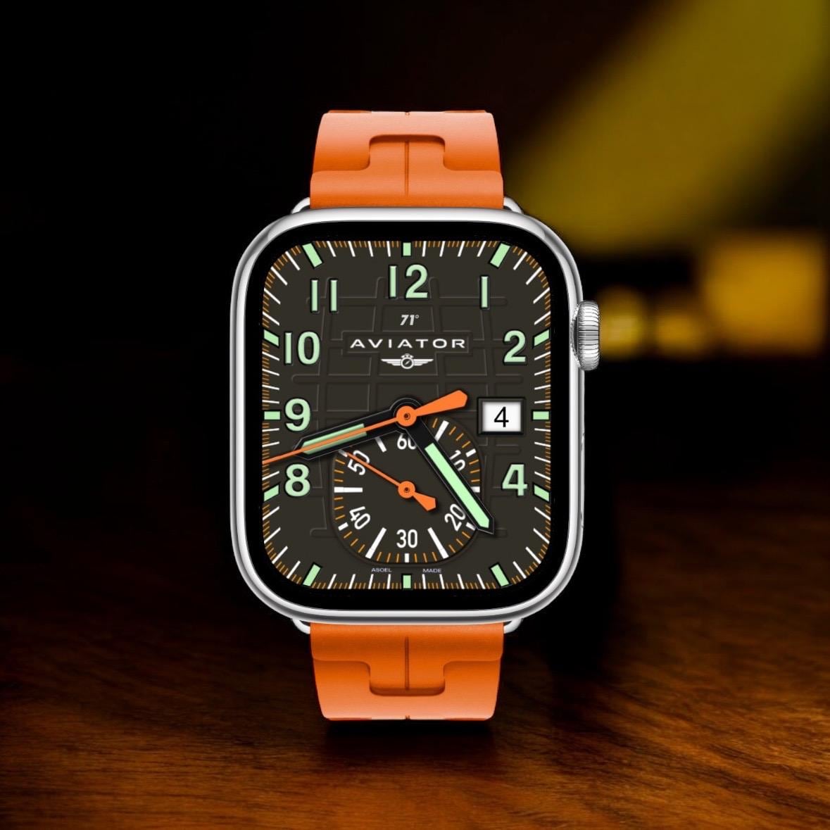 Aviator Aquaflight V2 Apple Watch Face - Clockology Design
