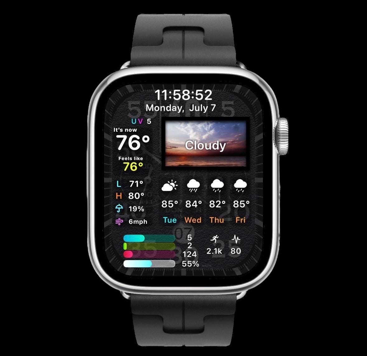 Aviator Bomber Apple Watch Face: Clockology Design for Apple Ultra & Series