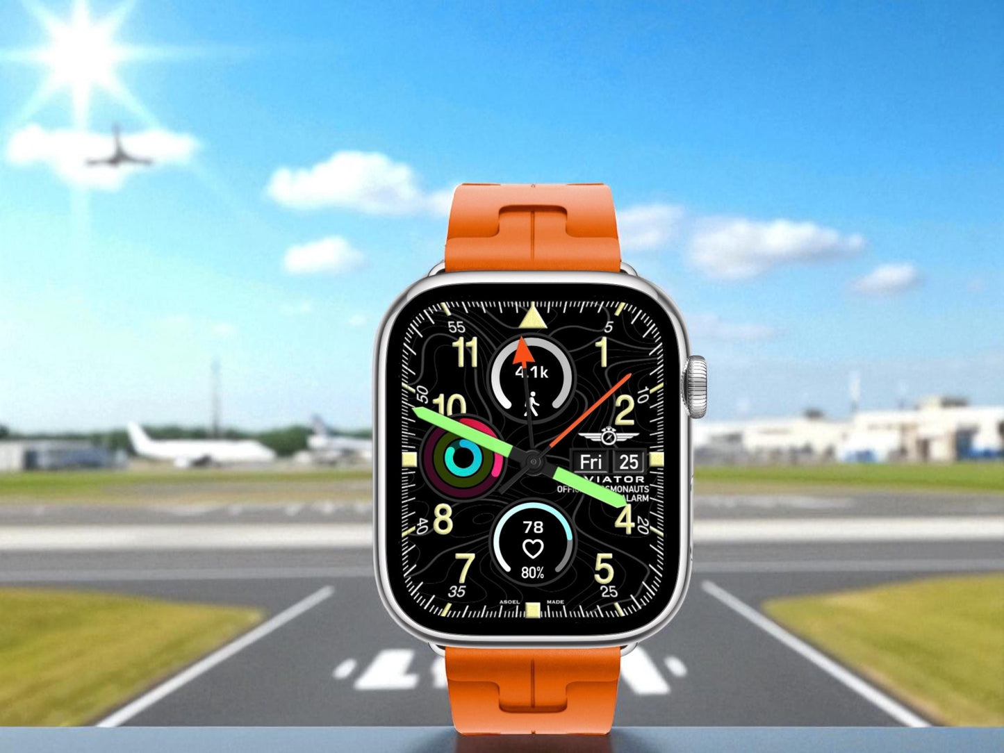 Smart Aviator Cosmonauts Apple Watch Face - Interactive Clockology Design