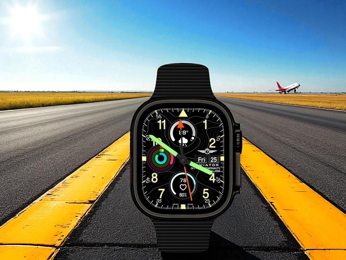 Smart Aviator Cosmonauts Apple Watch Face - Interactive Clockology Design
