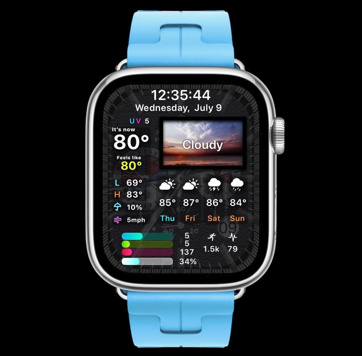 Aviator Pilotgraff Apple Watch Face: Clockology Design for Apple Ultra & Series
