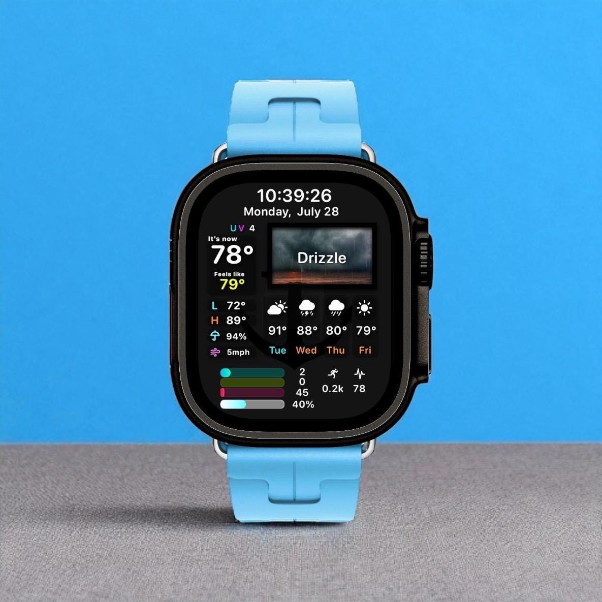 Fin Aquapro Megamatic Apple Watch Face - Clockology Smartwatch Design