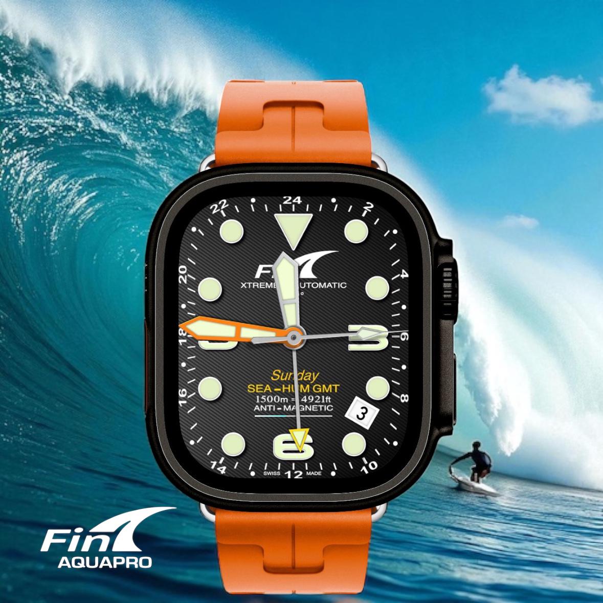 Fin Aquapro XTreme Apple Watch Face: Clockology Smartwatch Design