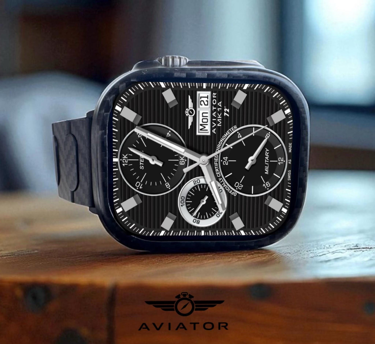 AviatorCo Mk1A Apple Watch Face: Analog Smartwatch Design (Clockology)