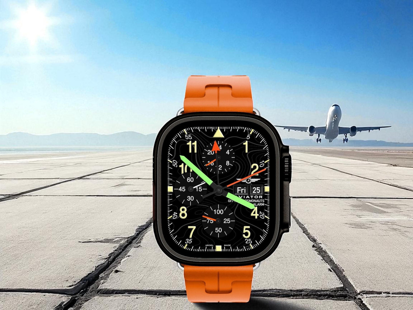 Smart Aviator Cosmonauts Apple Watch Face - Interactive Clockology Design