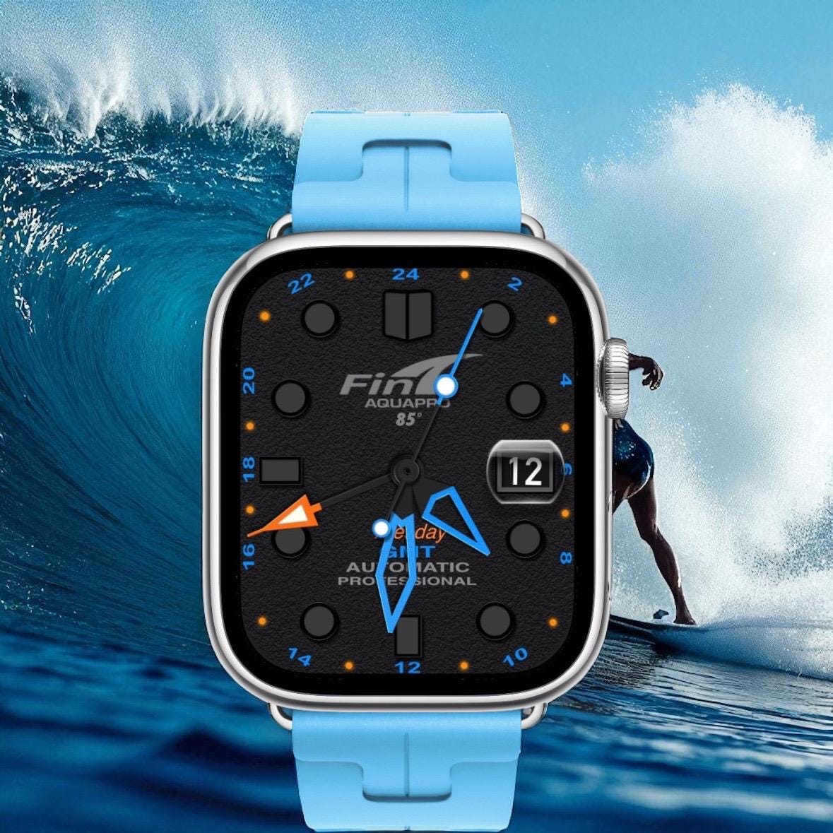 Fin Aquapro GMT Pro Apple Watch Face for Clockology App