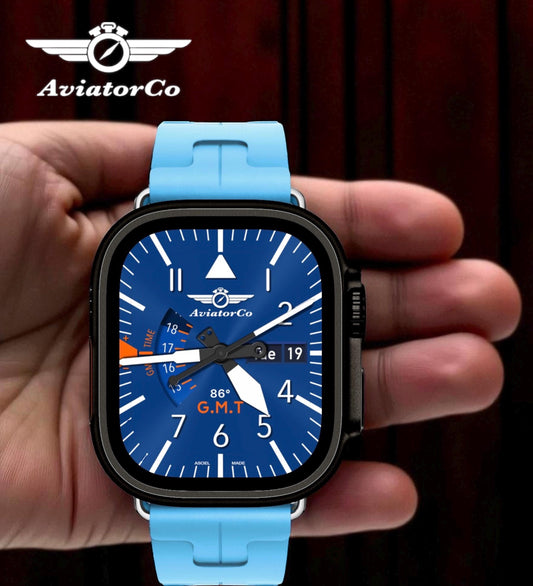 GMT Traveler Apple Watch Face: AviatorCo Clockology Design (Digital Download))