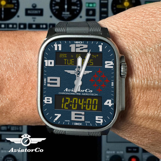 AviatorCo Aerotech Apple Watch Face - Clockology App Required
