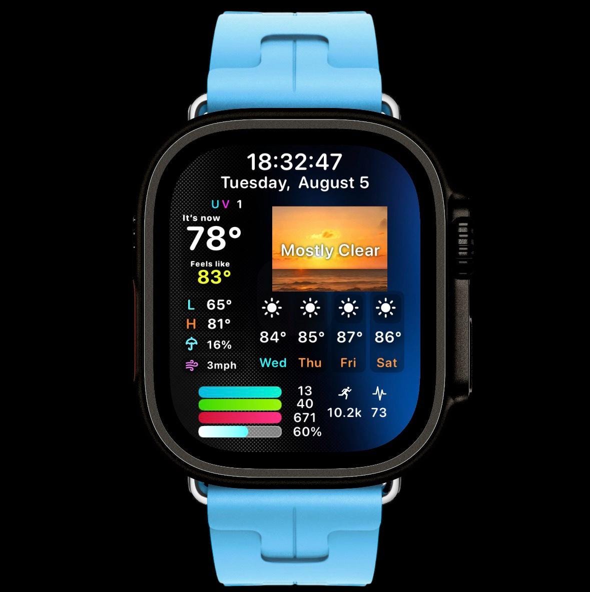 AviatorCo Aerotech Apple Watch Face - Clockology App Required
